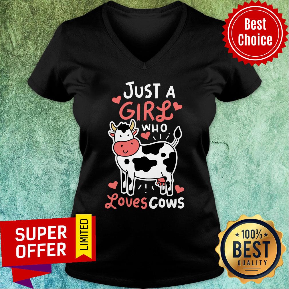 Just A Girl Who Loves Cows Shirt - Image 3