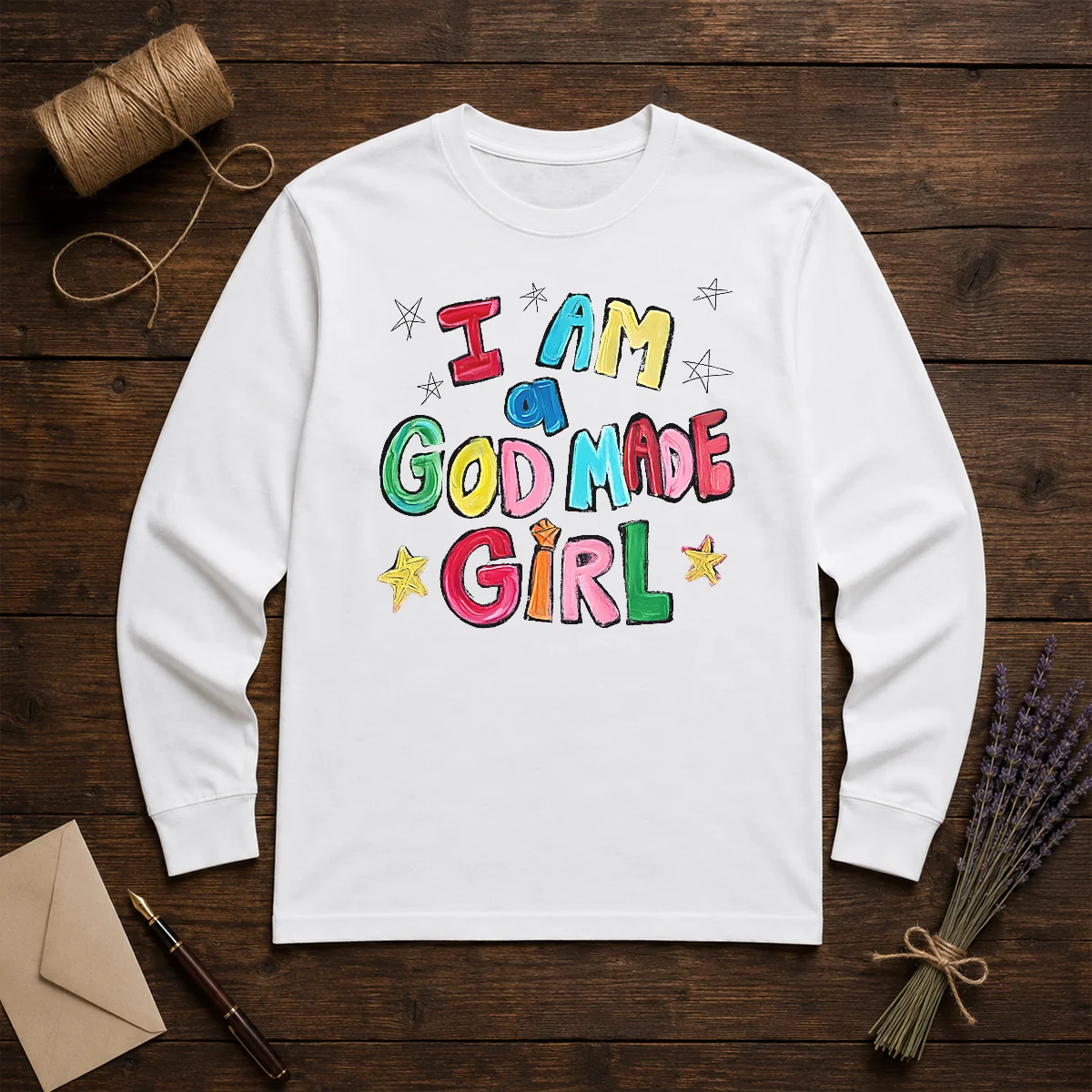 Official I Am A God Made Girl Shirt - Image 5