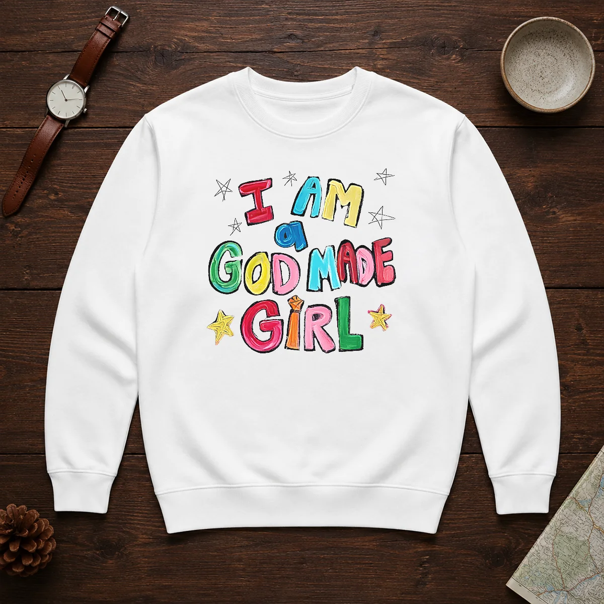 Official I Am A God Made Girl Shirt - Image 7