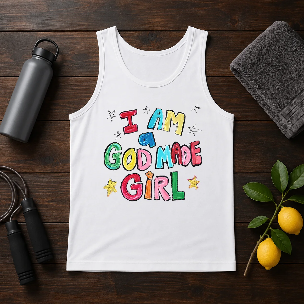 Official I Am A God Made Girl Shirt - Image 3