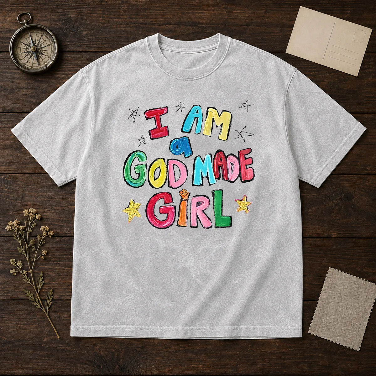 Official I Am A God Made Girl Shirt - Image 8