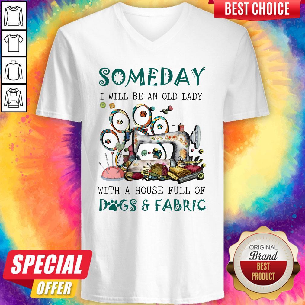 Someday I Will Be An Old Lady With A House Full Of Dogs And Fabric Quilt Shirt - Image 3