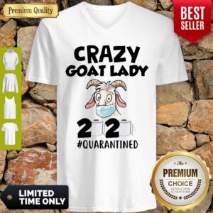Alternative view of Original Crazy Goat Lady 2020 Quarantined Shirt