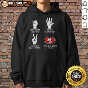 Alternative view of Original San Francisco 49ers Nothing Beats Rock Beats Scissors Paper Beats Rock Scissors Beats Paper T-Shirt