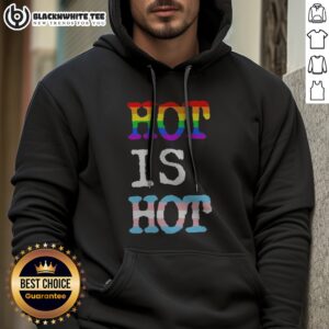 Alternative view of Funny Hot Is Hot Pride Transgender Flag Rainbow Shirt