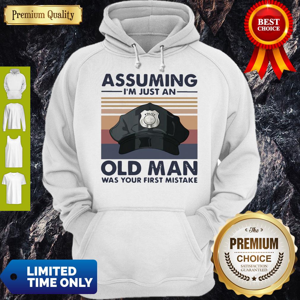 Police Officer Assuming I’m Just An Old Man Was Your First Mistake Vintage Shirt - Image 3