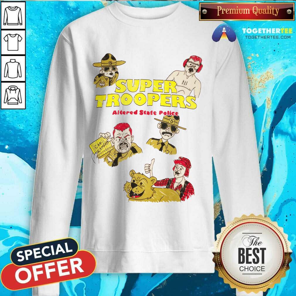 Sketchbook Super Troopers Altered State Police T-shirt - Image 5
