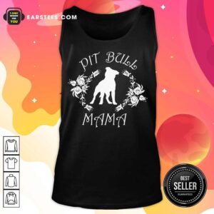 Alternative view of Awesome Pit Bull Mama Flower Shirt