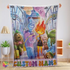Perfect Hot Elemental Characters Ember Lumen Wade With Friends Blanket Fleece Customized Blanket