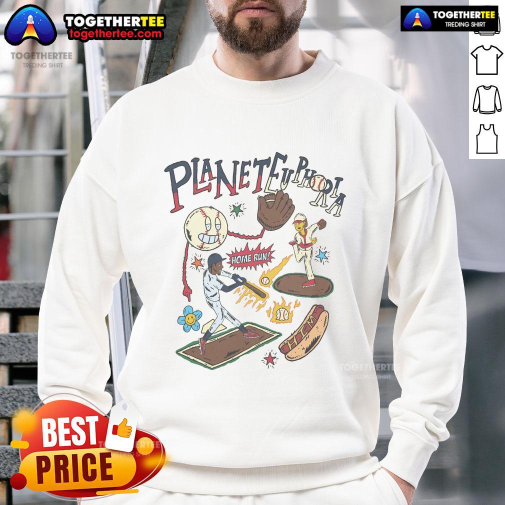 Premium Planet Euphoria Home Run Baseball T-Shirt - Image 5
