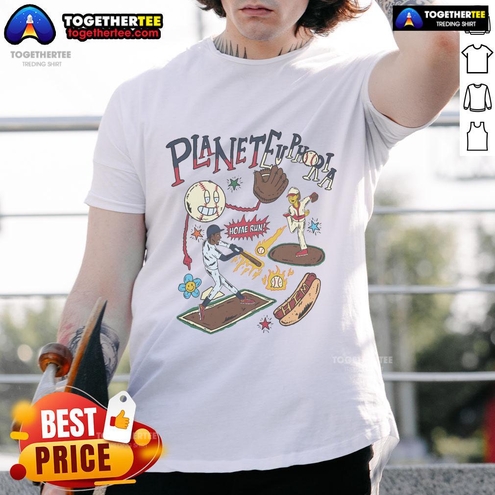 Premium Planet Euphoria Home Run Baseball T-Shirt