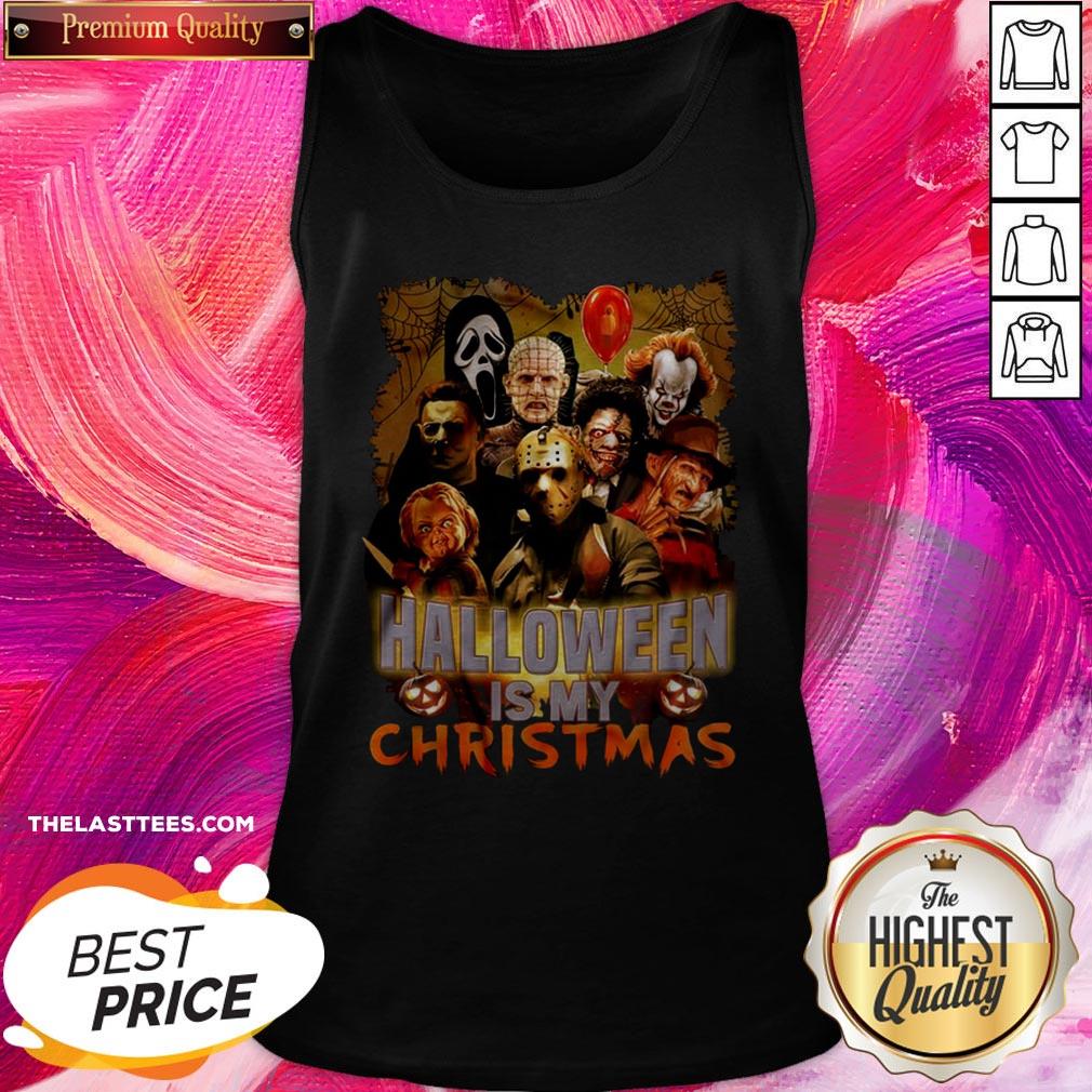 Happy Horror Characters Halloween Is My Christmas Shirt - Image 3