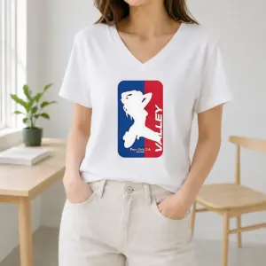 Alternative view of Good Valley Pretty Girls Club 2026 Silhouette Logo Shirt