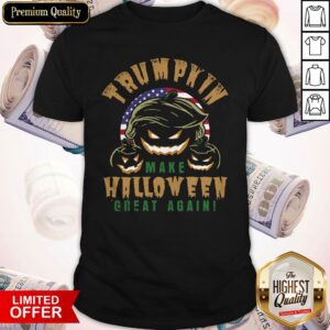 Trumpkin Make Halloween Great Again American Flag Shirt