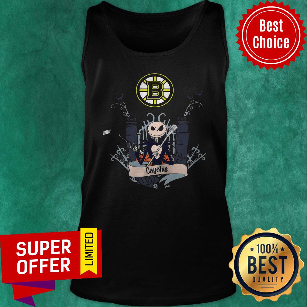 Premium Boston Bruins Jack Skellington This Is Halloween NHL Shirt - Image 4