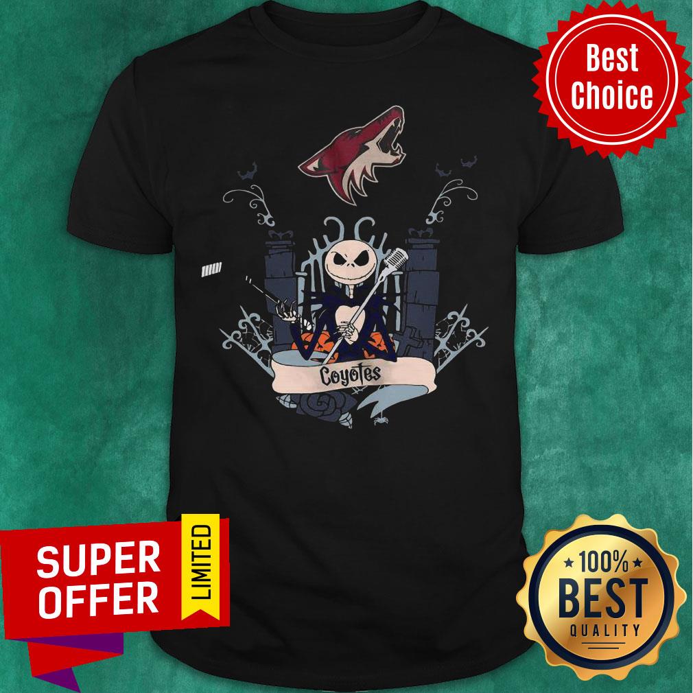 Top Arizona Coyotes Jack Skellington This Is Halloween NHL Shirt