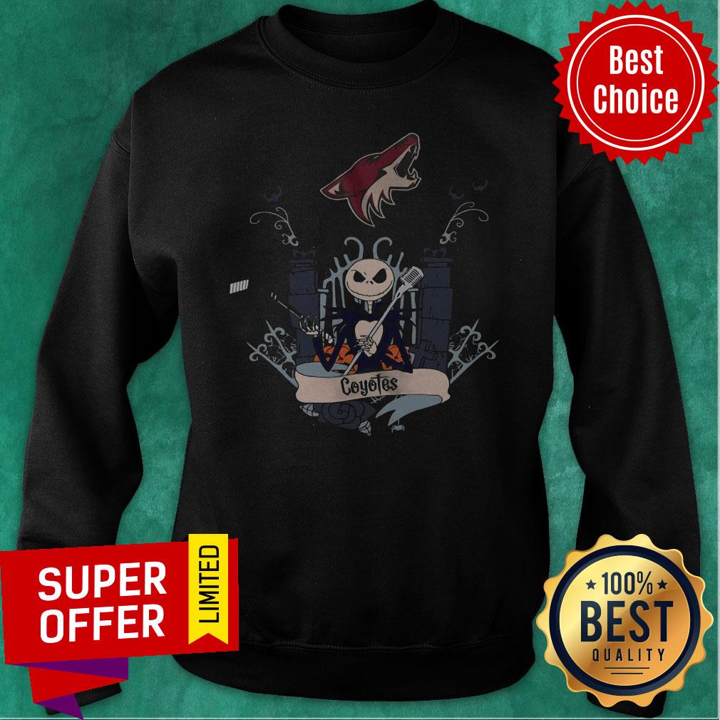 Top Arizona Coyotes Jack Skellington This Is Halloween NHL Shirt - Image 2