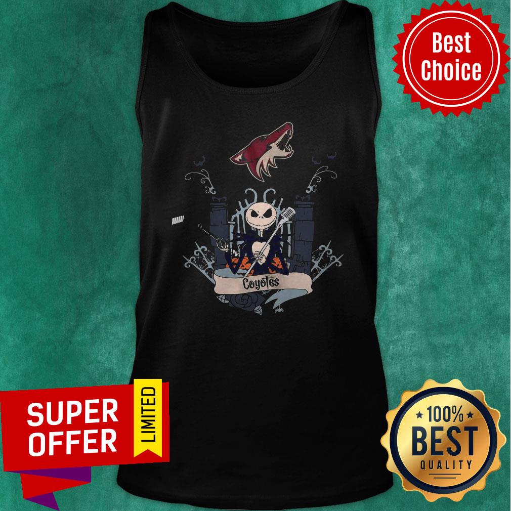 Top Arizona Coyotes Jack Skellington This Is Halloween NHL Shirt - Image 5