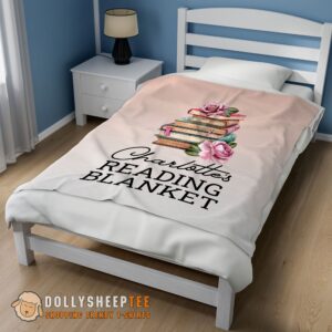 Alternative view of Hot Cute Pretty Vintage Book Reading Blanket Fleece Customized Blanket