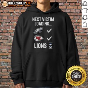 Alternative view of Hot Next Victim Loading Lions Hourglass T-Shirt