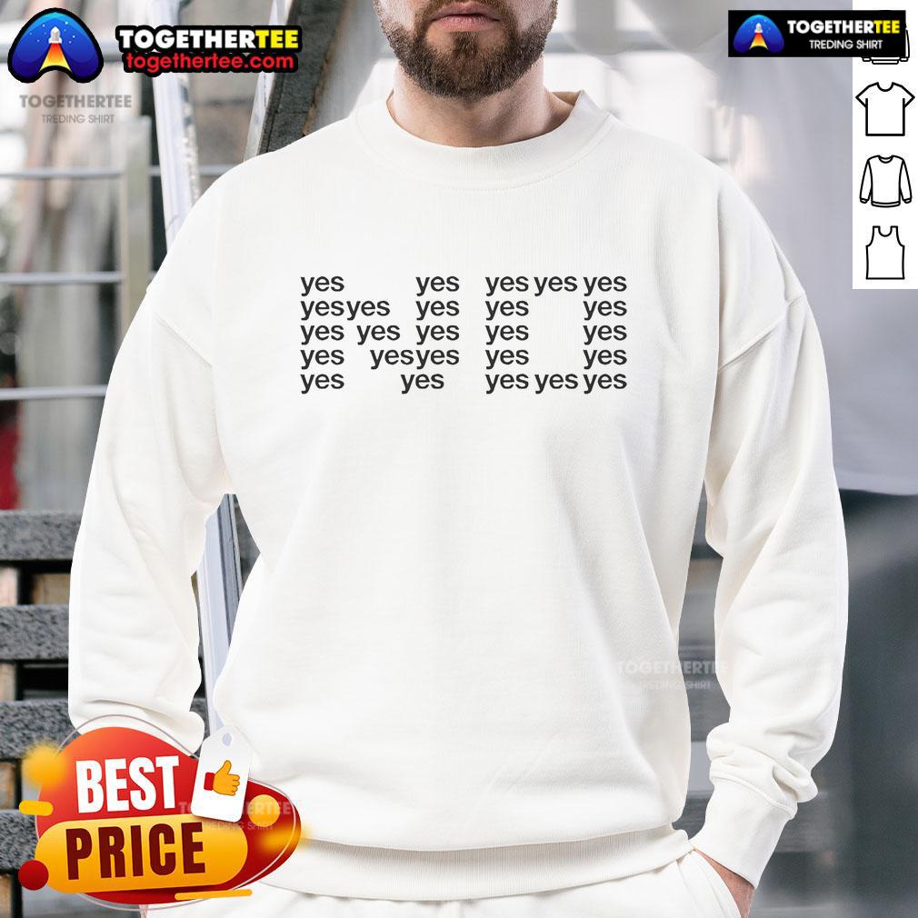 Official No Yes Text T-Shirt - Image 5
