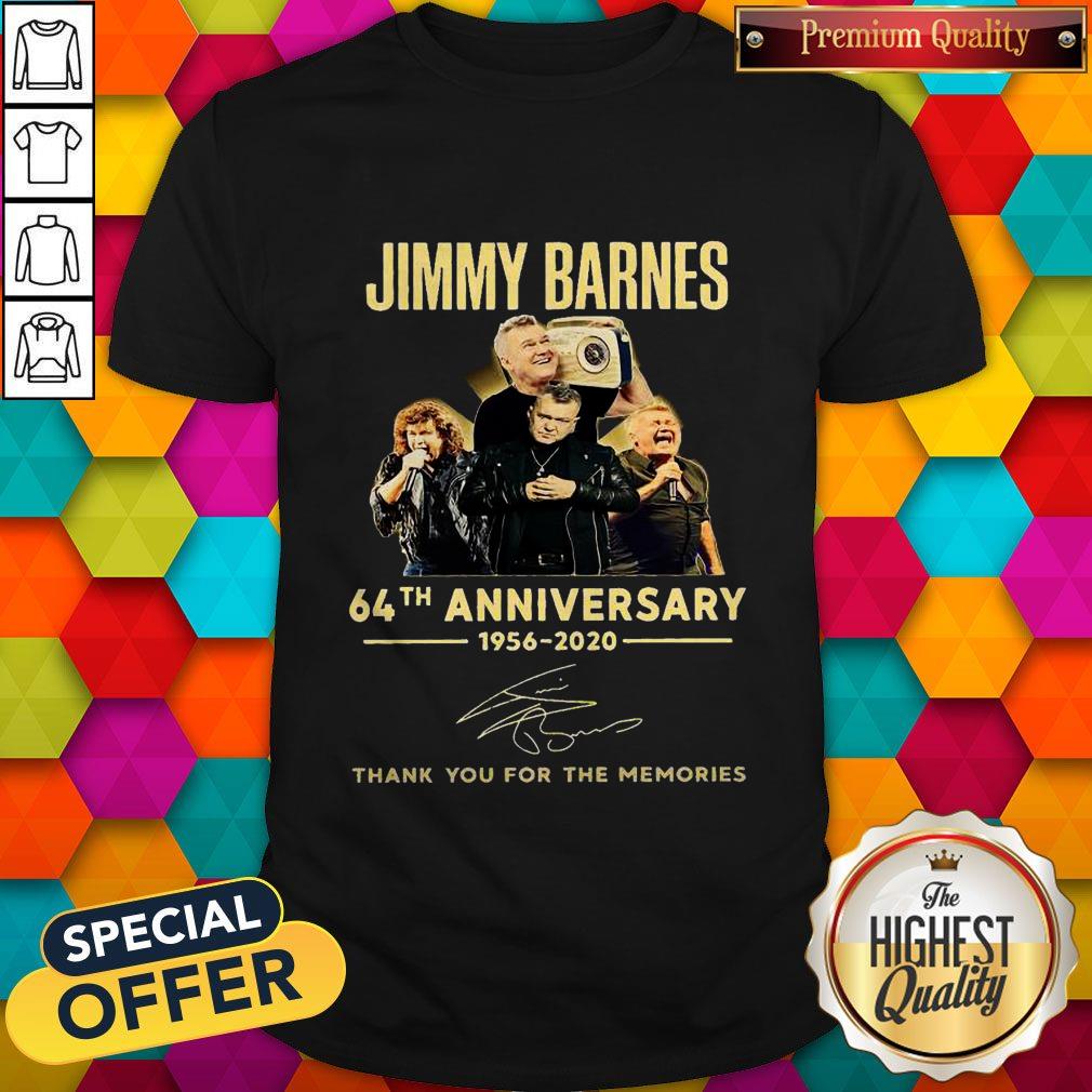 Jimmy Barnes 64th Anniversary 1956 2020 Thank You For The Memories Shirt