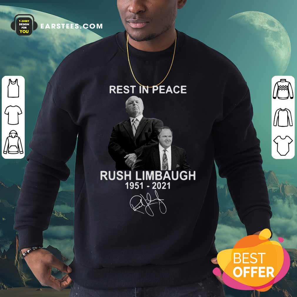 Good Rest In Peace Rush Limbaugh 1951 2021 Signature Shirt - Image 5