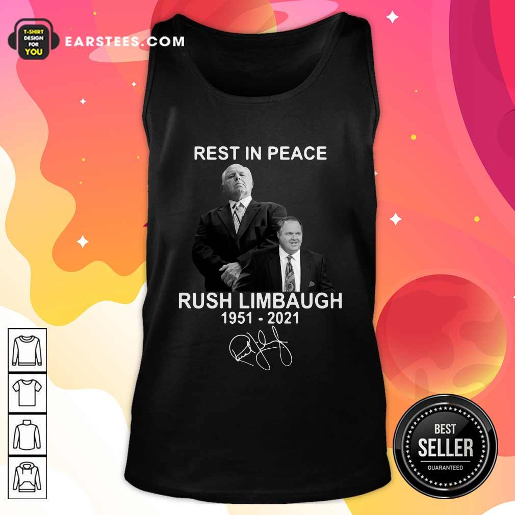 Good Rest In Peace Rush Limbaugh 1951 2021 Signature Shirt - Image 4