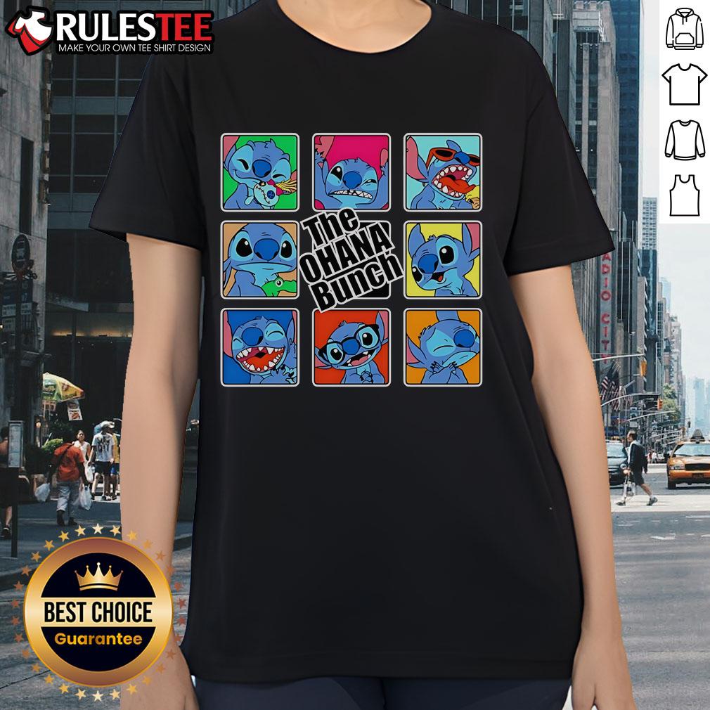 Cute The Ohana Bunch Stitch X The Brady Bunch T-Shirt - Image 3