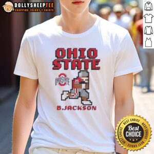 Nice Ohio State Buckeyes Football Bo Jackson Retro Baller T-Shirt