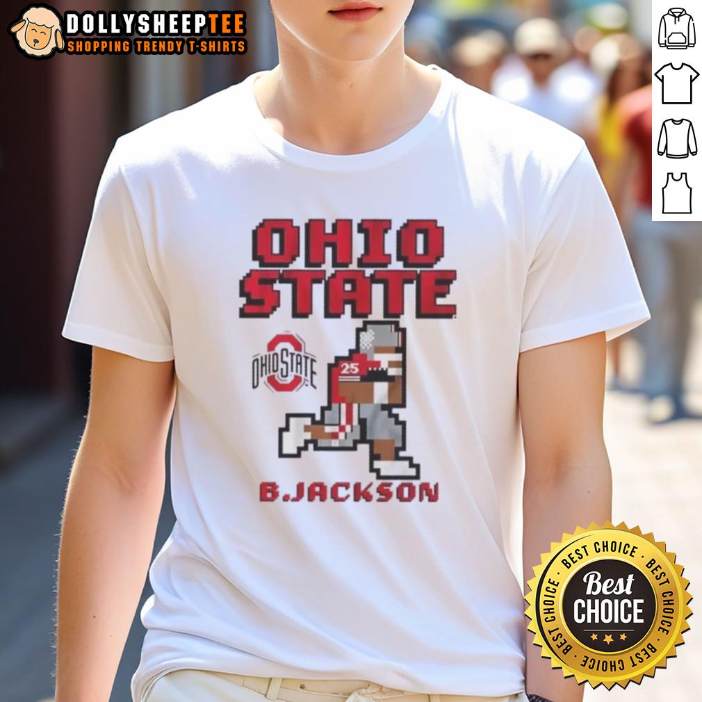 Nice Ohio State Buckeyes Football Bo Jackson Retro Baller T-Shirt