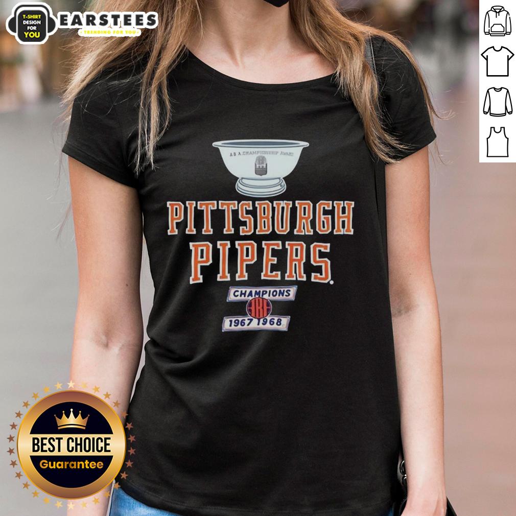 Awesome Pittsburgh Pipers 1967-68 Aba Champions Trophy T-Shirt - Image 3