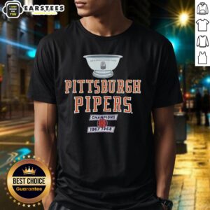 Awesome Pittsburgh Pipers 1967-68 Aba Champions Trophy T-Shirt