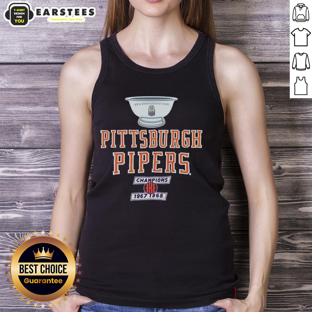 Awesome Pittsburgh Pipers 1967-68 Aba Champions Trophy T-Shirt - Image 4