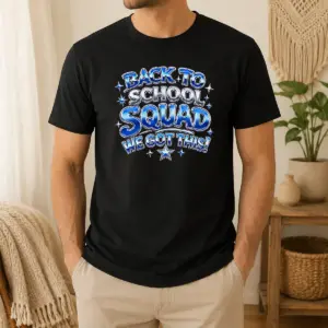 Pretty Back To School Squad Y2K Chrome Style Shirt