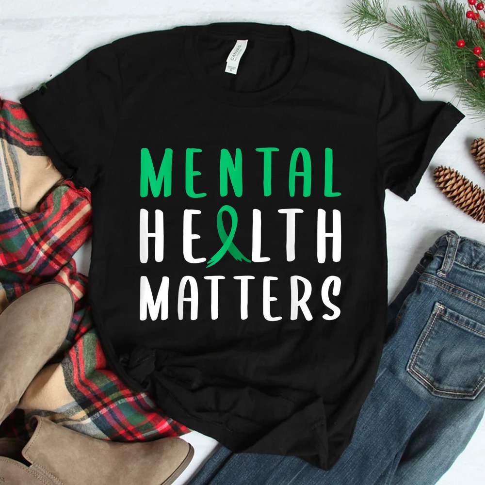 Mental Health Matters Green Ribbon Shirt
