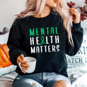 Alternative view of Mental Health Matters Green Ribbon Shirt