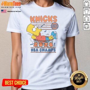 Alternative view of Premium The Simpsons Bart X Knicks 2026 NBA Champs Shirt