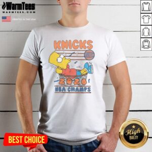 Premium The Simpsons Bart X Knicks 2026 NBA Champs Shirt