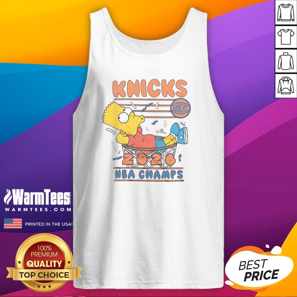 Premium The Simpsons Bart X Knicks 2026 NBA Champs Shirt - Image 5