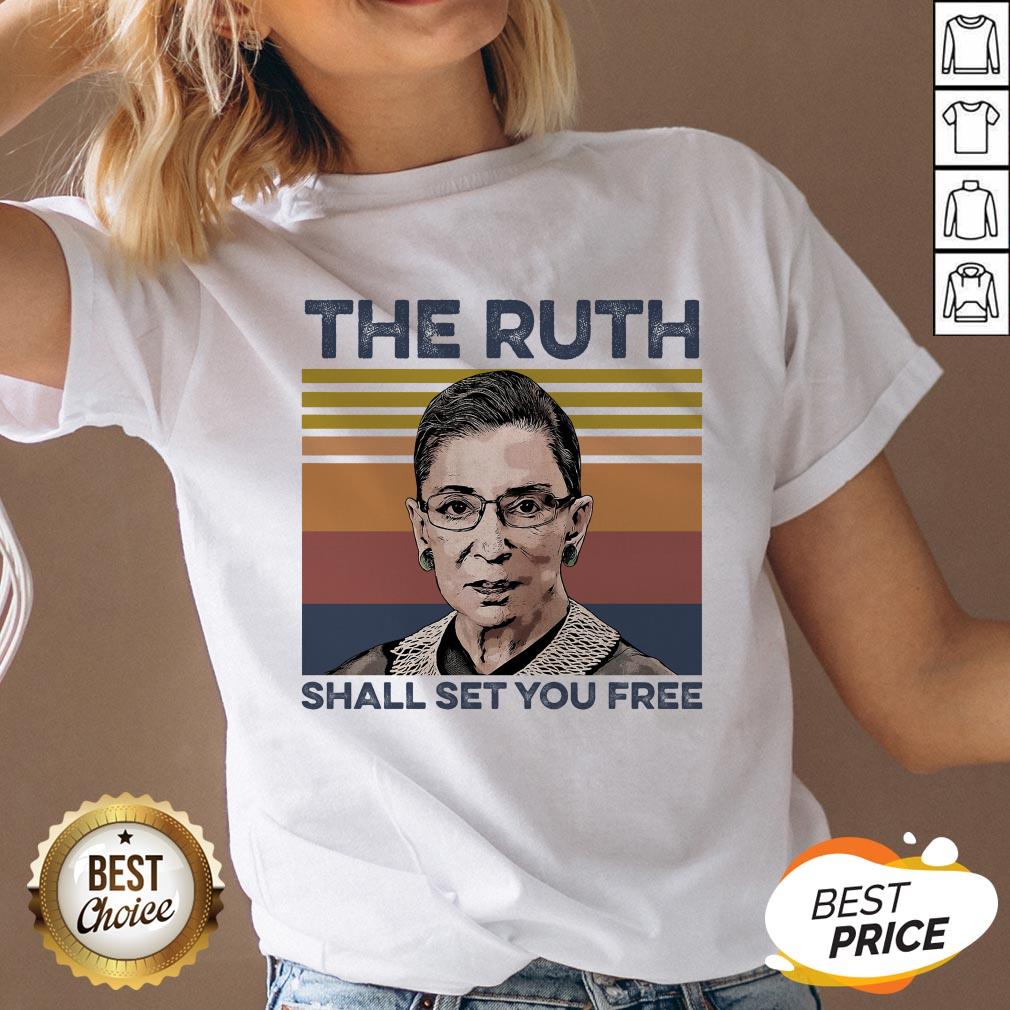 Pretty RBG The Ruth Shall Set You Free T-Shirt - Image 2