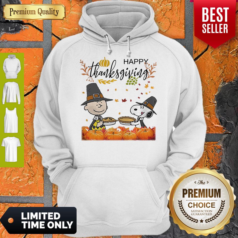 Charlie Brown And Snoopy Peanuts Happy Thanksgiving Shirt - Image 3