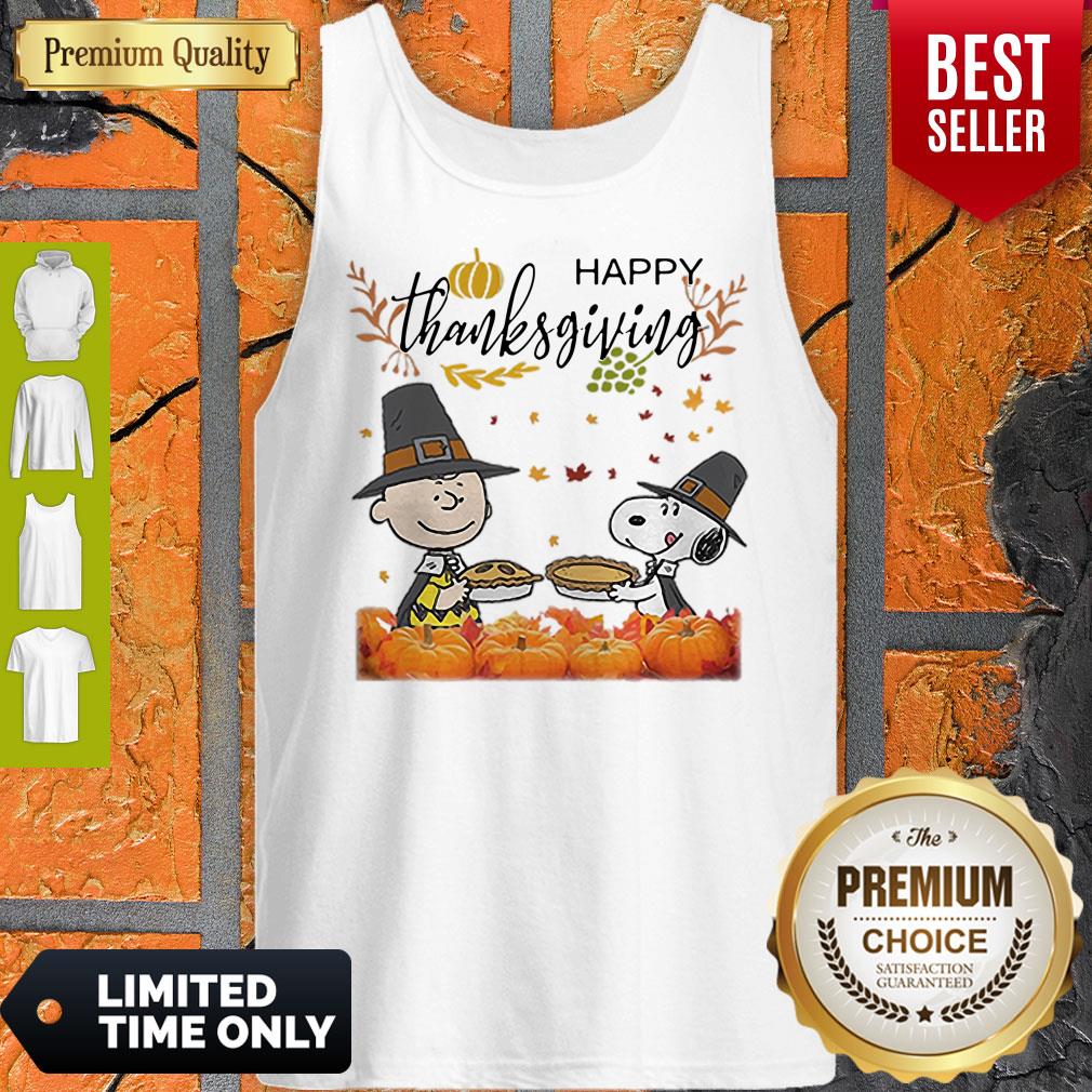 Charlie Brown And Snoopy Peanuts Happy Thanksgiving Shirt - Image 5