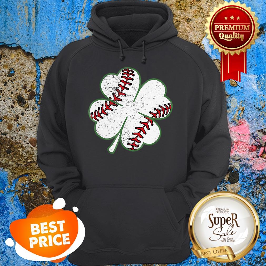 Nice Baseball St Patricks Day Boys Men Catcher Pitcher Shamrock Shirt - Image 5