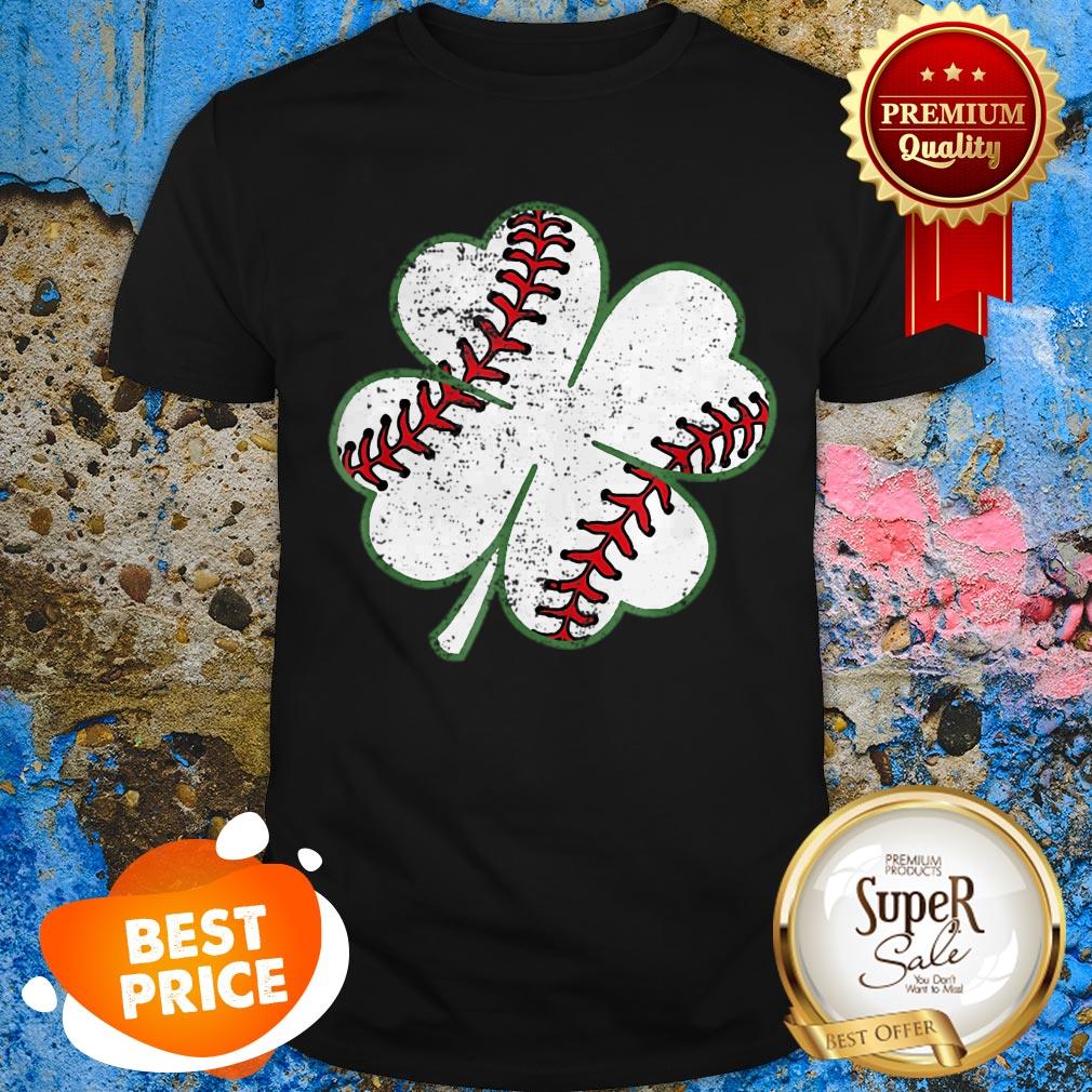 Nice Baseball St Patricks Day Boys Men Catcher Pitcher Shamrock Shirt