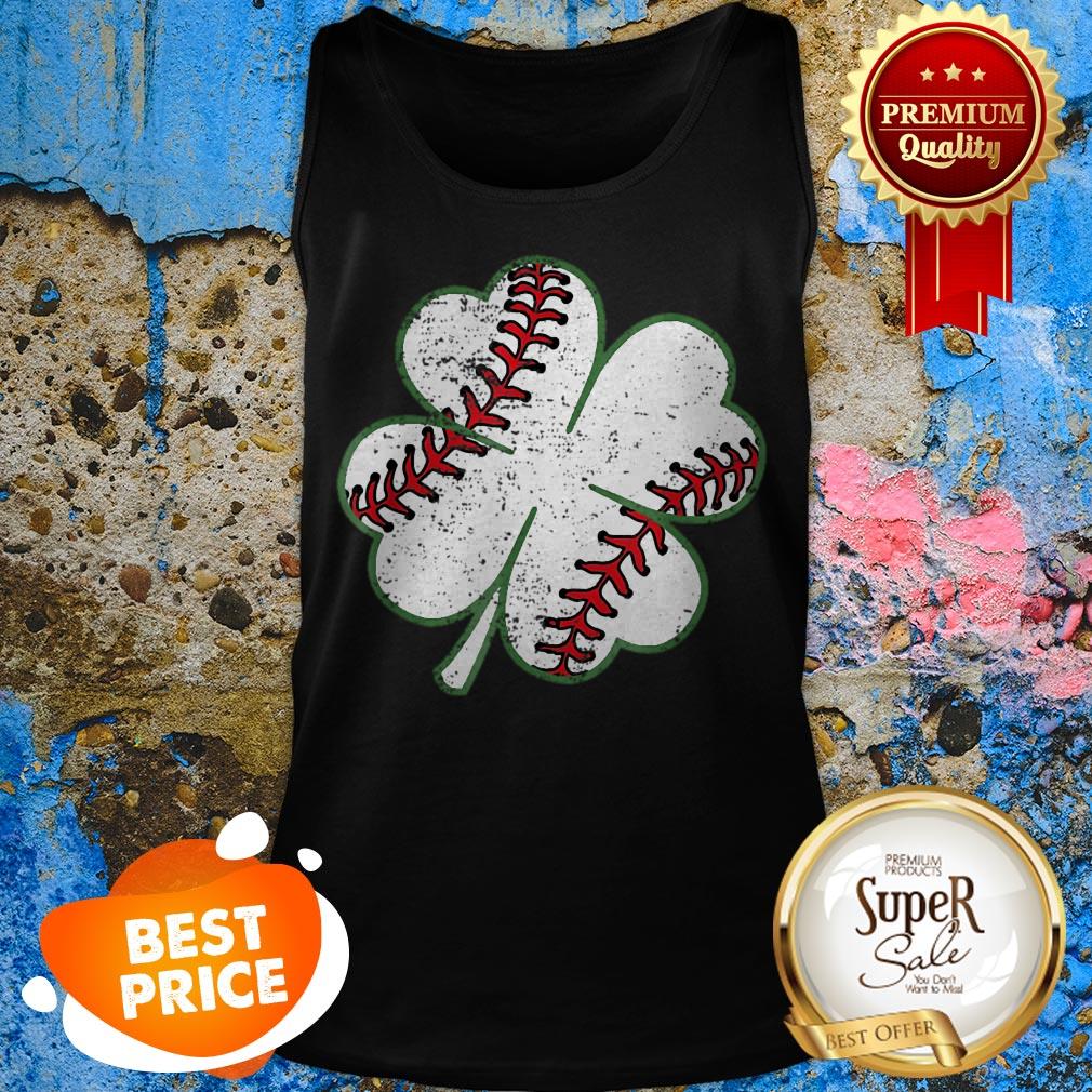 Nice Baseball St Patricks Day Boys Men Catcher Pitcher Shamrock Shirt - Image 3