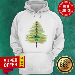 Alternative view of Premium Dragonfly Christmas Tree Print Shirt