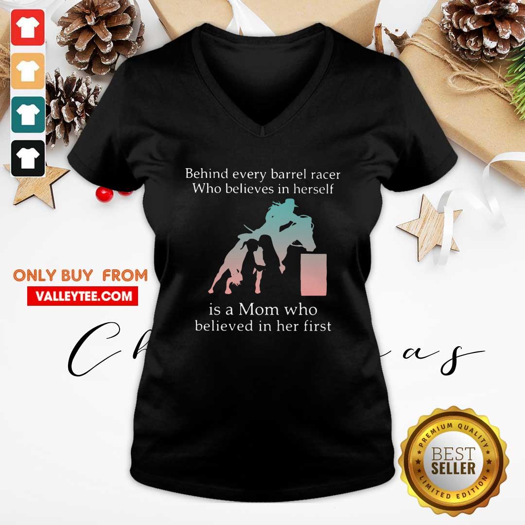 Top Behind Every Bull Rider Who Believes In Himself Is A Mom Who Believed In Him First Shirt - Image 4