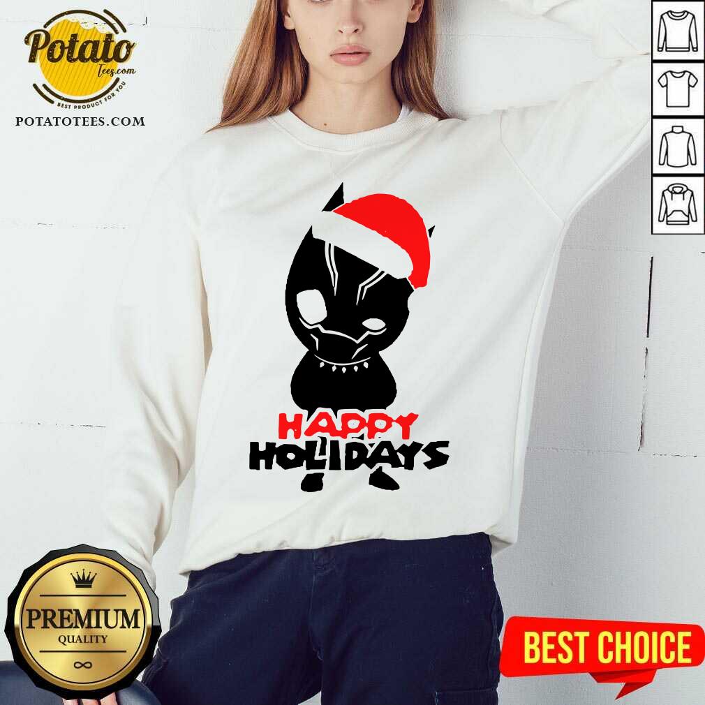 Premium Black Panther Men’s Happy Holiday Shirt - Image 4