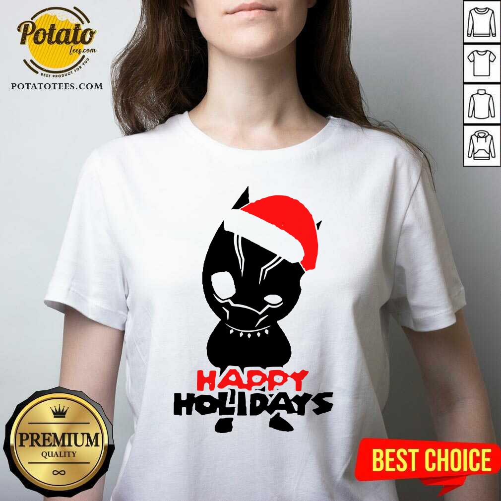 Premium Black Panther Men’s Happy Holiday Shirt - Image 5